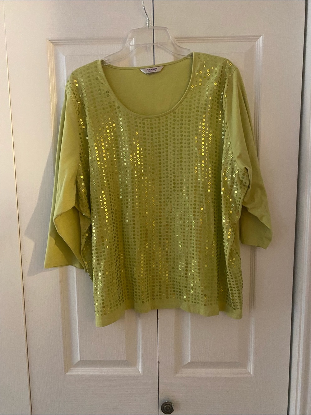 TANJAY SEQUIN TOP Size 2X